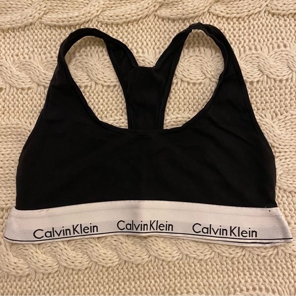 Calvin Klein Racerback Bralette - Picture 2 of 5